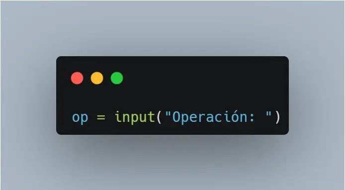 Fragmento de código en Python
