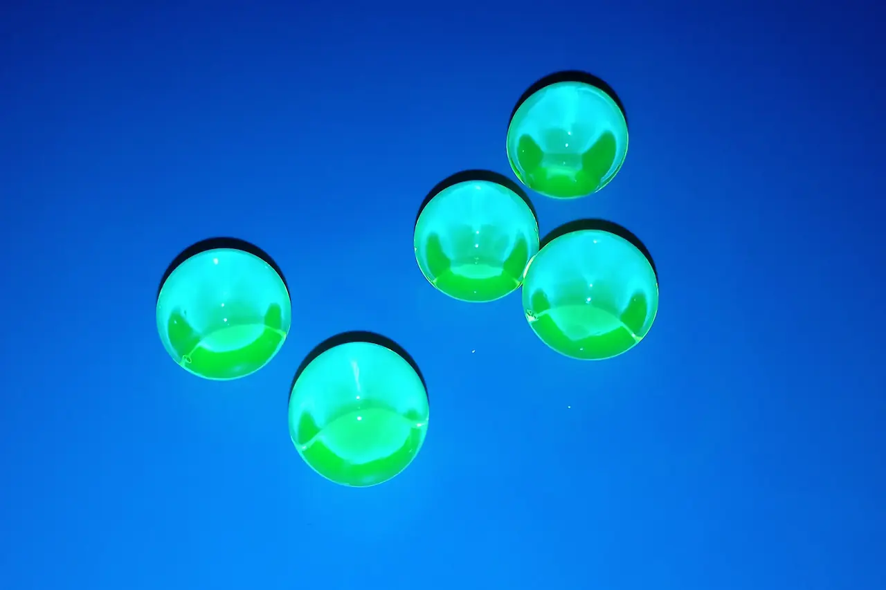 Creando esferas de hidrogel fluorescentes