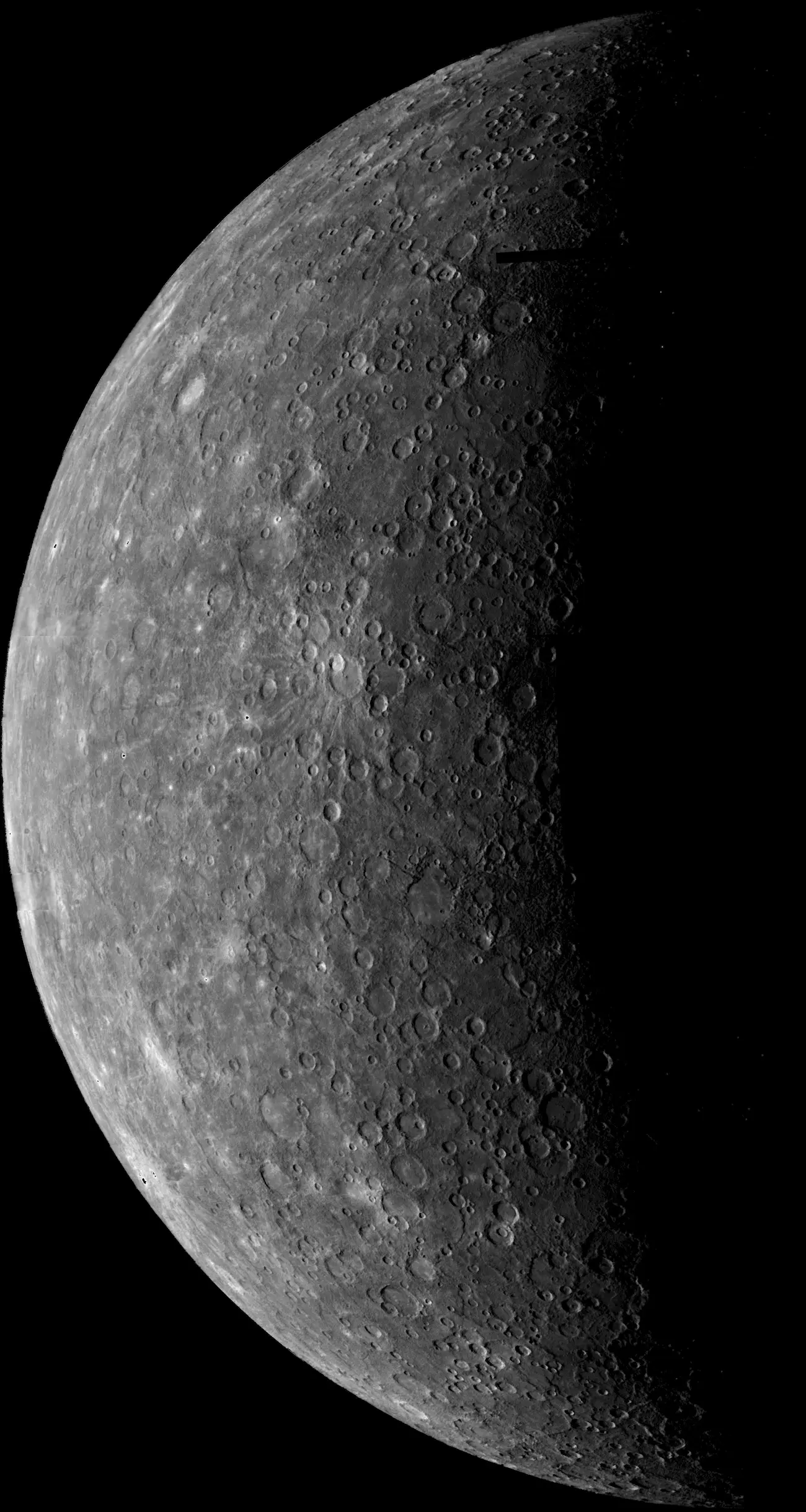 Fotografía del planeta Mercurio