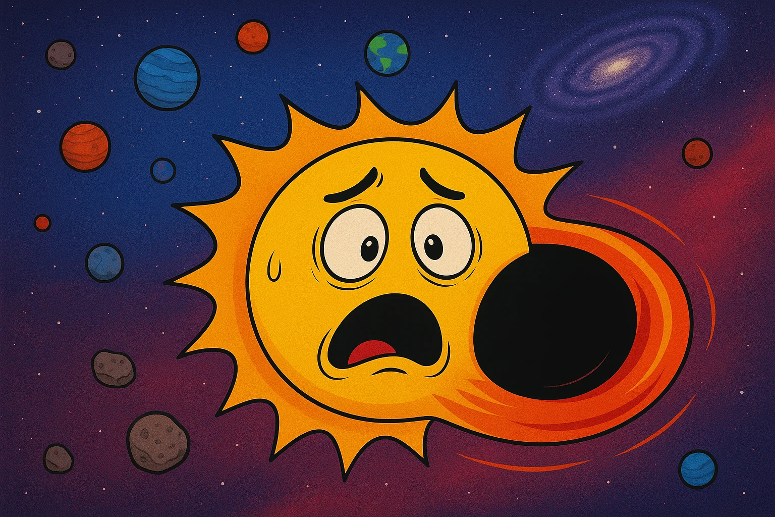 ¿Qué pasaría si el Sol se convirtiera en un agujero negro?